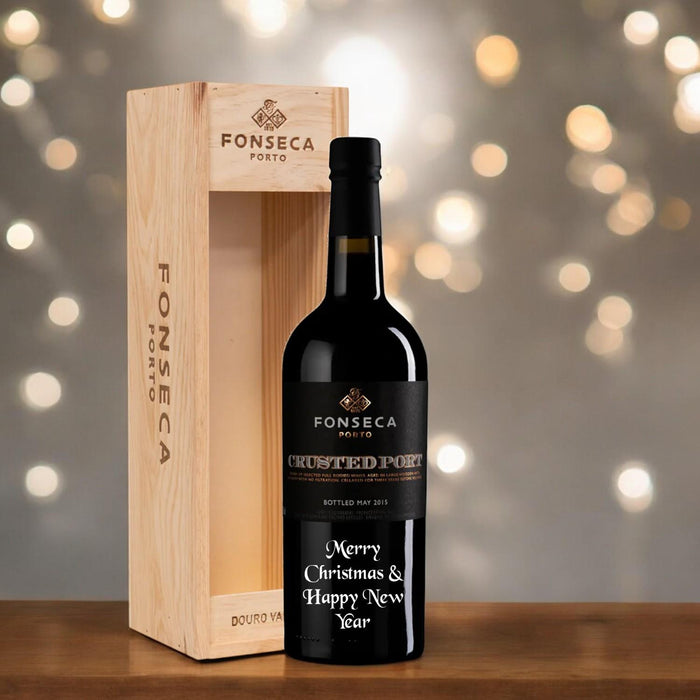 Fonseca Crusted Port Merry Christmas & Happy New Year Engraved