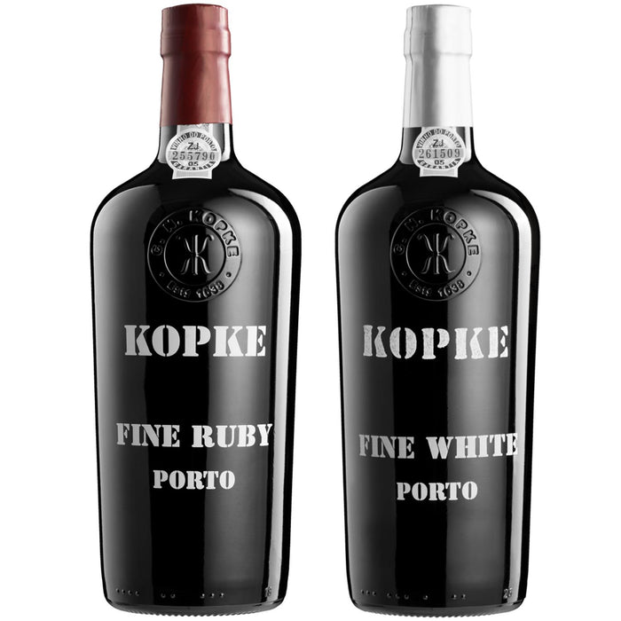 Kopke Fine White & Ruby Port Duo