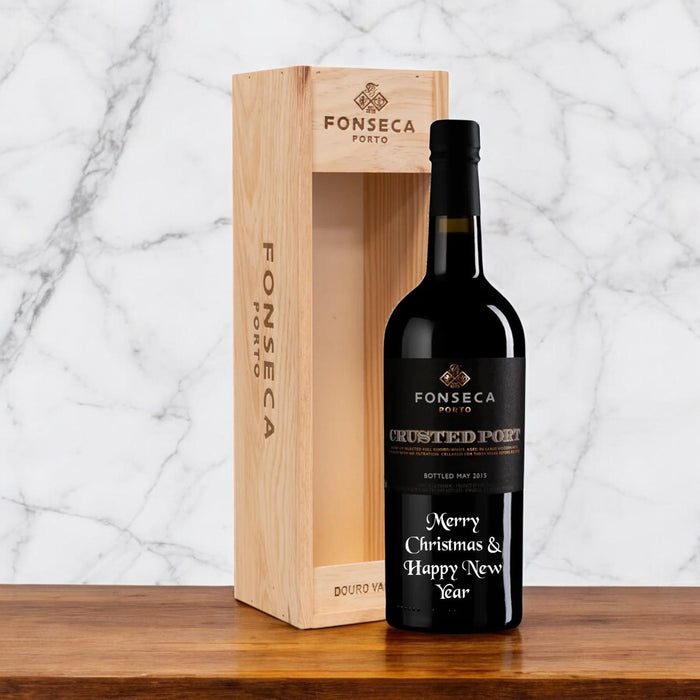 Fonseca Crusted Port Merry Christmas & Happy New Year Engraved