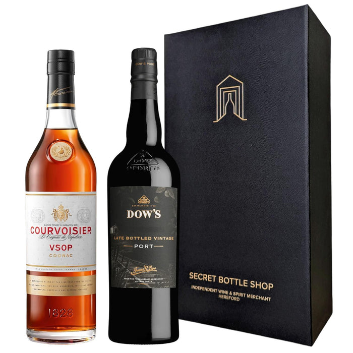 Dows LBV Port & Courvoisier VSOP Cognac Duo Gift Boxed